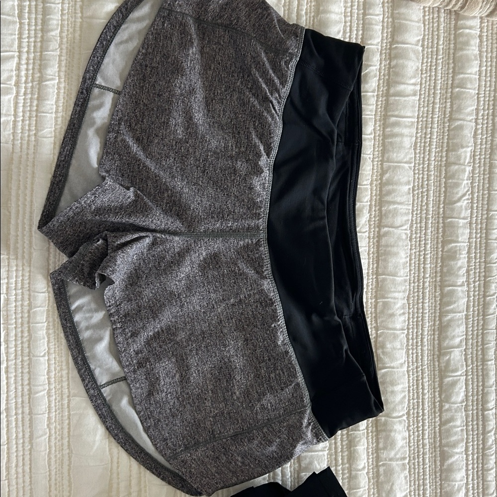 Stylish Gray and Black Athletic Shorts